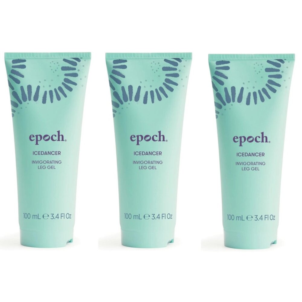 3 tubes of NUSKIN nu skin Epoch IceDancer Invigorating Leg Gel #32